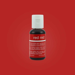 Chefmaster RED - RED Liqua-Gel Food Coloring 20ml (5134)/0.7oz สีเจลผสมอาหาร สีแดง