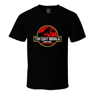 เสื้อยืดแขนสั้นลําลอง คอกลม พิมพ์ลาย Jurassic Park The Lost World พลัสไซซ์ สําหรับผู้ชาย