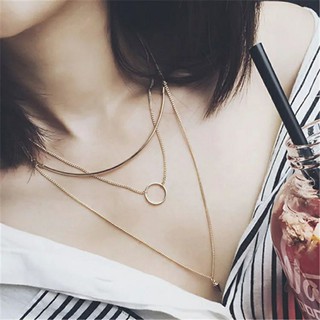 สร้อยคอมินิมอลสามเลเยอร์ • 3 Layered Minimal Necklace