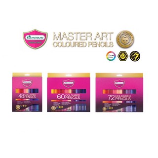 Master Art ดินสอสี 48/60/72 สี (หัวเดียว) แถมฟรีกบเหลา