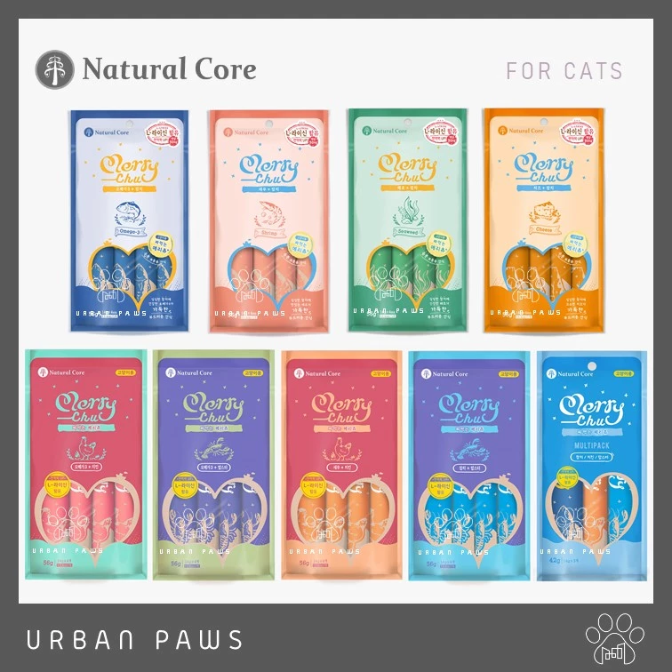 ขนมแมวเลีย Natural Core Merry Chu เกรดพรีเมียม นำเข้าจากเกาหลี
