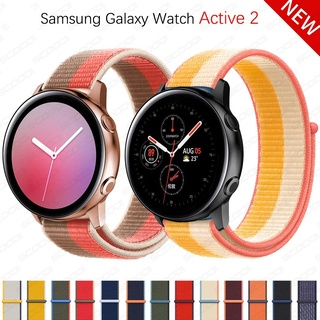 สายนาฬิกาข้อมือไนล่อน 20 มม. สําหรับ Samsung Galaxy Watch Active 2 40 40 มม. 74 สี