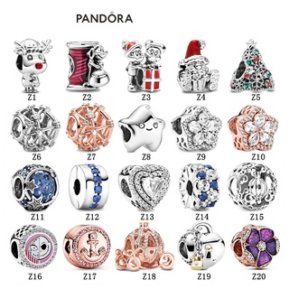 Pandora จี้เงินสเตอร์ลิง S925 รูปซานต้าคลอส กลวง อุปกรณ์เสริม สําหรับจาน DIY p527