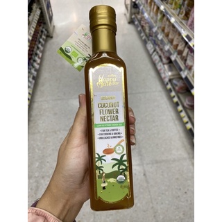 น้ำตาลดอกมะพร้าว ออร์แกนิค ตรา แฮปปี้เมท 350g. Organic Coconut Flower Nectar ( Happy Mate Brand )