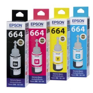 EPSON 664 ของแท้  100% **มีกล่อง**
แยกสี ดำ ,ฟ้า ,ชมพู ,เหลือง