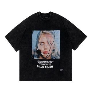 เสื้อยืด ขนาดใหญ่ BILLIE EILISH ซักได้