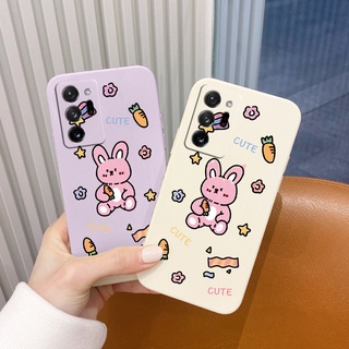 เคสกระต่ายแครอทมือถือ ซิลิโคนเหลว Soft Cover Samsung Galaxy A22 A12 A02 A02S 4G 5G กันกระแทก เคสโทรศัพท์