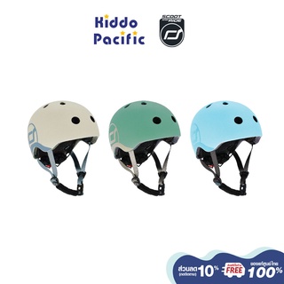 [ใช้ 2 โค้ดลดเพิ่ม] Scoot &amp; Ride Highway Helmet หมวกกันน็อคเด็ก สำหรับเล่น Scooter สวมใส่ง่าย มาพร้อมไฟ Led 3 ระดับ