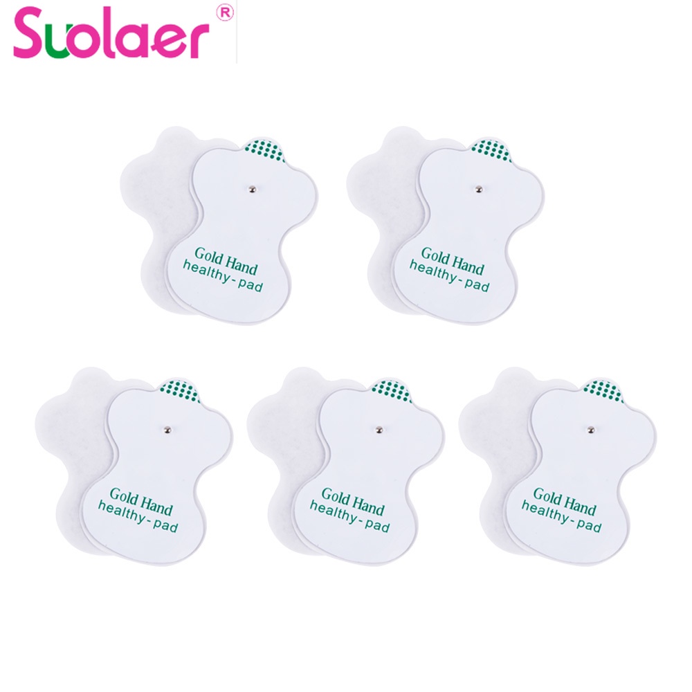 Suolaer แผ่นอิเล็กโทรด ระบบการฝังเข็มไฟฟ้า สําหรับเครื่องนวดบําบัดดิจิตอล 5 คู่
