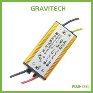 [Gravitechthai]DC-DC Converter Input 9-35VDC - Output 5VDC 5A with Metal Case