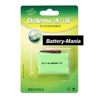 แบตเตอรี่โทรศัพท์ไร้สาย Delipow สำหรับทดแทนแบตพานาโซนิค HHR-P102 (TYPE 22) ออกใบกำกับภาษีได้ batterymania