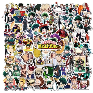 สติ๊กเกอร์ลายกราฟฟิก My Hero Academia 100 ชิ้น