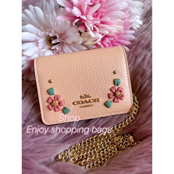 Coach mini  wallet chain