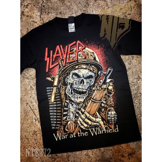 NTS 272 SLAYER ROCK เสื้อยืด เสื้อวง เสื้อดำ สกรีนลายอย่างดี ผ้าหนานุ่ม ไม่หดไม่ย้วย NTS T SHIRT S M L XL XXL