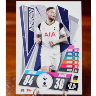 การ์ด​ Match Attax UEFA  2020/21 ชุด Base Card ทีมท็อตแน่ม ฮ็อทสเปอร์ (Tottenham Hotspur)