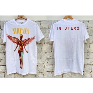 เสื้อวง NIRVANA IN UTERO รับประกันแท้ 100% นำเข้าจาก USAS-5XL