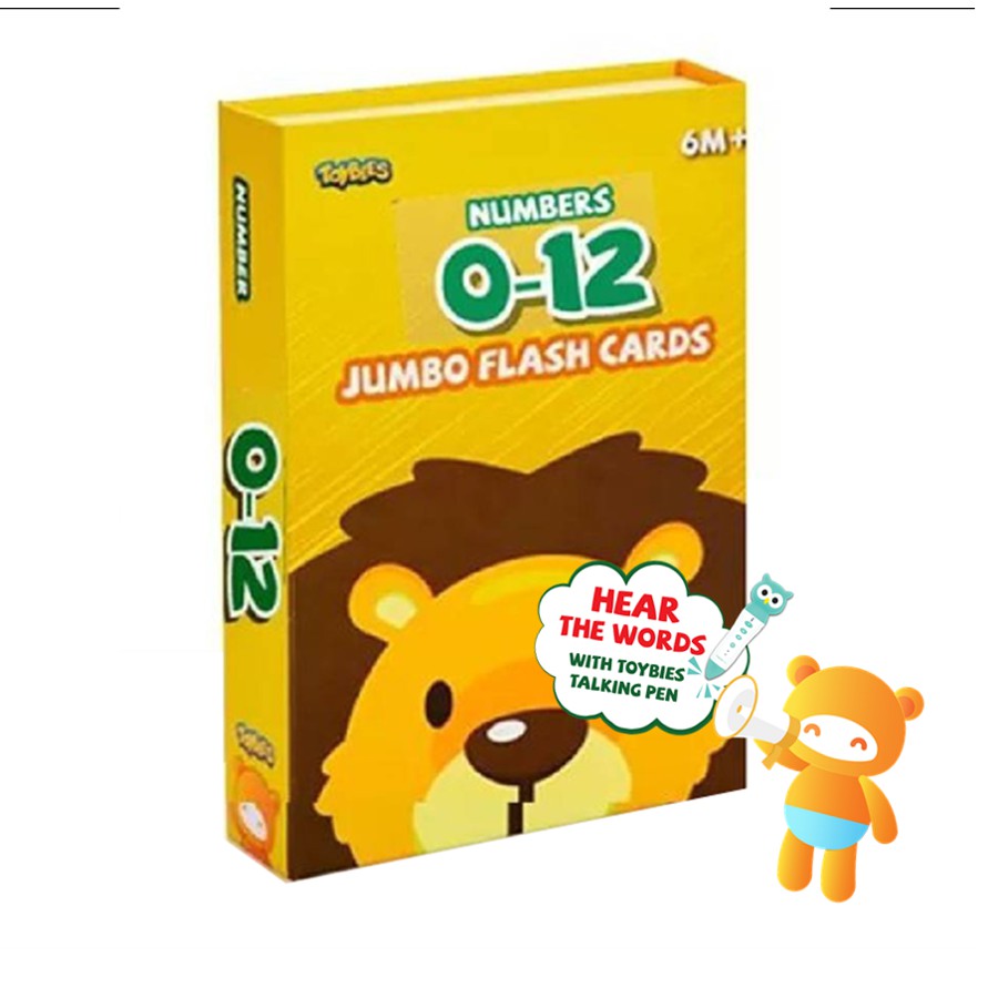 Toybies บัตรคำยักษ์ Number มีเสียงพูด เมื่อใช้ร่วมกับปากกาพูดได้ Toybiesหนา ฉีกไม่ขาด พิมพ์ด้วยหมึกถ