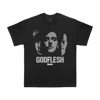 เสื้อยืดสีขาวGodflesh - เสื้อยืด พิมพ์ลาย HYMNS MUSIC UNOFFICIAL MERCH PREMIUMS-4XL