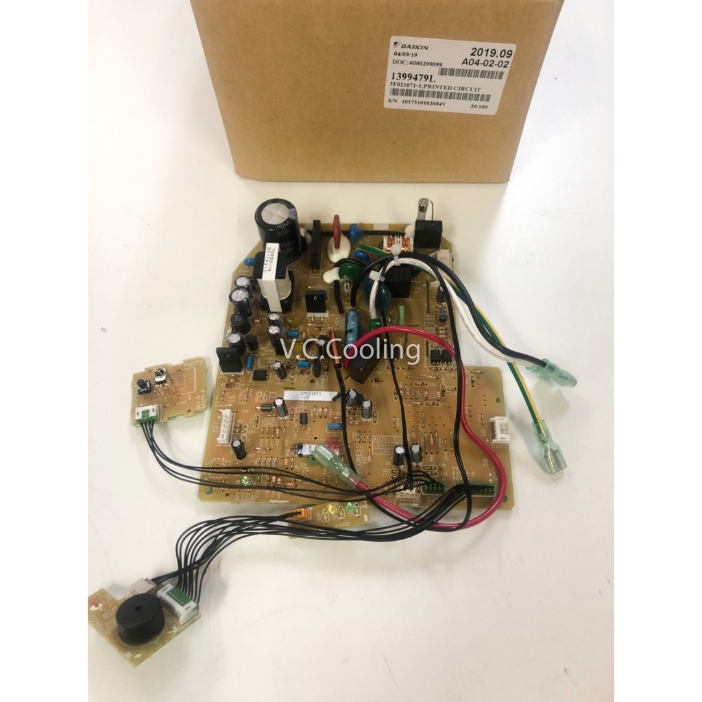 Daikin - อะไหล่แอร์ - แผงคอนโทรลคอยเย็น - รุ่นแอร์ AT13DV2S FT13BV1LS FTE12DV2S พาท 1399479L (ใช้พาท