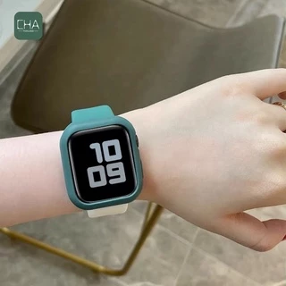 Case ด้าน Silicon เคส smart เคสสําหรับแอปเปิ้ลวอช Watch11 10 9 8 7 6 se 5 4 3 2 1 case 40/41/44/45/46mm เคสซิลิโคน เคส