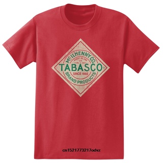 เสื้อยืดลําลอง ผ้าฝ้าย แขนสั้น คอกลม พิมพ์ลาย Tabasco Sauce Heather สําหรับผู้ชาย สินค้าขายดีS-5XL