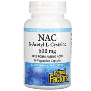 NAC N-Acetyl-L-Cysteine , Natural Factors เอ็น-อะเซทิลซิสเทอิน