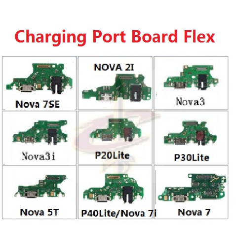 แพรตูดชาร์จ (Charging board) สําหรับ Huawei Nova 2 2i 3 3i 4 5T 6 7 7i 3E 4E 6SE 7SE Pro P20 P30 P40