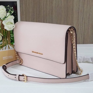 🎀 (สด-ผ่อน) กระเป๋า สีชมพู 9 นิ้ว MK 32S0GDDC3L Michael Kors Daniela Large Saffiano Leather Crossbody Bag Soft Pin