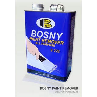 น้ำยาลอกสี "Bosny Paint Remover" ไม่ทำอันตรายต่อพื้นผิววัสดุ ขนาด 1 กล.