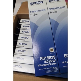 ตลับผ้าหมึกดอทฯ Epson S015639  ตลับผ้าหมึกดอทเมตริกซ์ S015639 หมึกสีดำ หมึกแท้จาก Epson สีสวย เข้มสด คมชัดทุกตัวอักษร