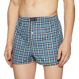 กางเกงบ๊อกเซอร์ ผ้าทอลาย LUX Premiums Woven Boxer ผ้าคอตต้อน/โพลี คละสี คละลาย คุณภาพเกิน100 (จำนวน 1 ตัว)