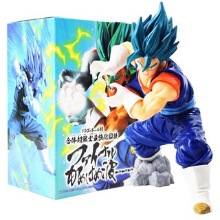 โมเดลฟิกเกอร์ PVC อนิเมะ Dragon Ball Z Super Saiyan Blue Hair Vegeta ขนาด 18 ซม. ของเล่นสะสม สําหรับเด็ก