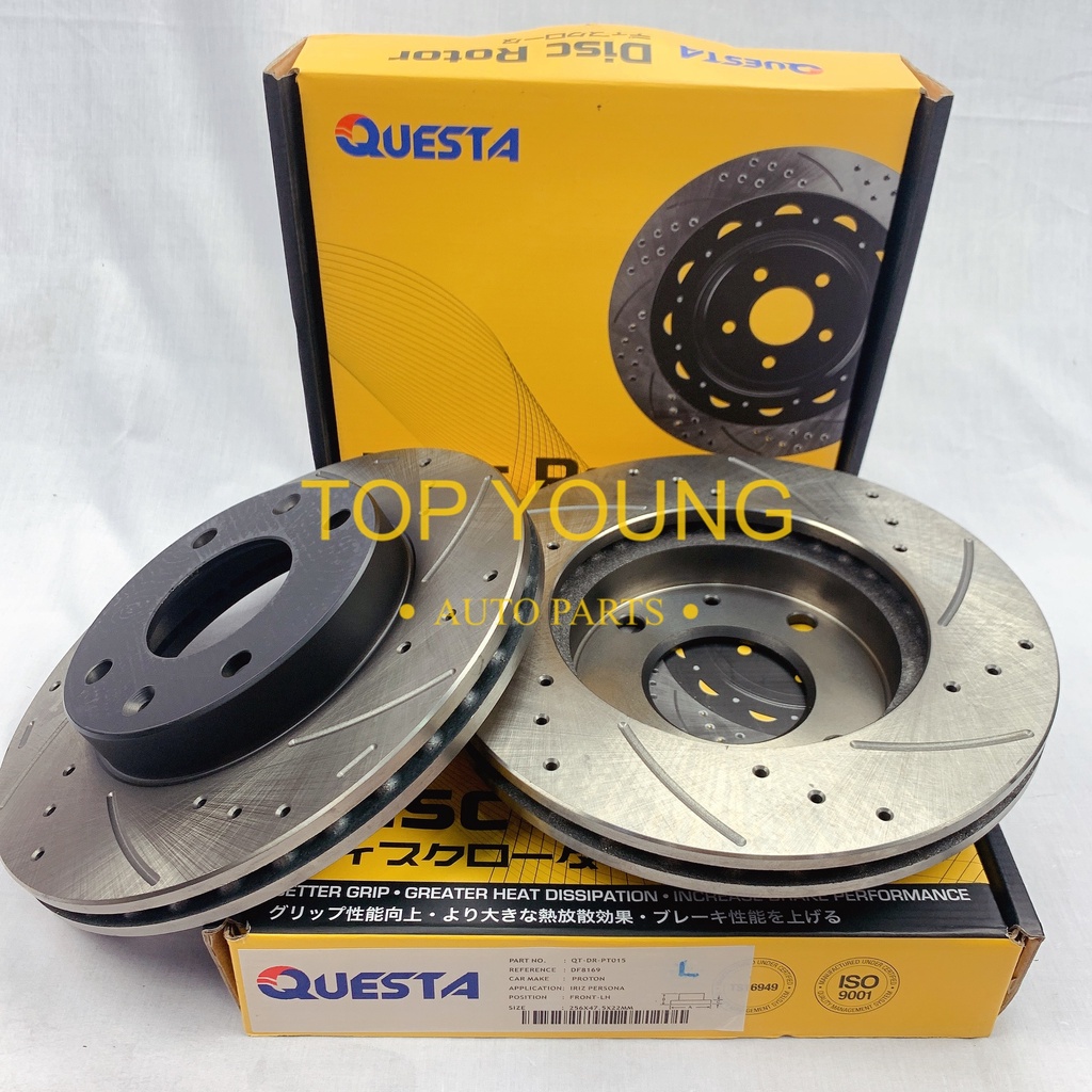 PROTON NEW PERSONA VVT (2016~) (FW) (DEPAN) DISC ROTOR SPORT SLOTTED & DRILLED