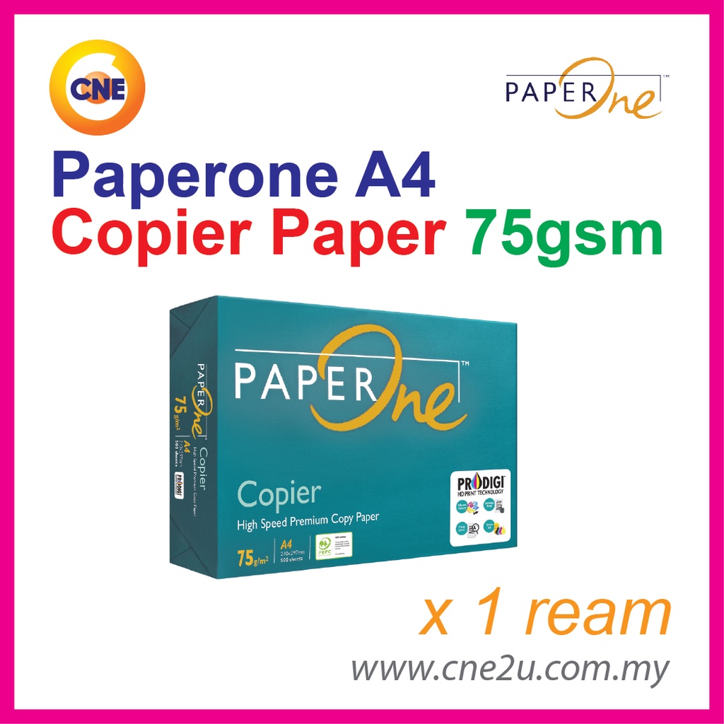 Paperone A4 Copier Paper 500s / A4 Paper / Kertas A4