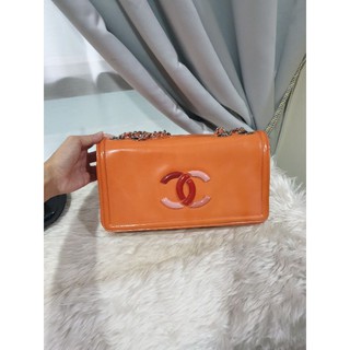 Chanel Patent Flap Bag 10" Holo 13