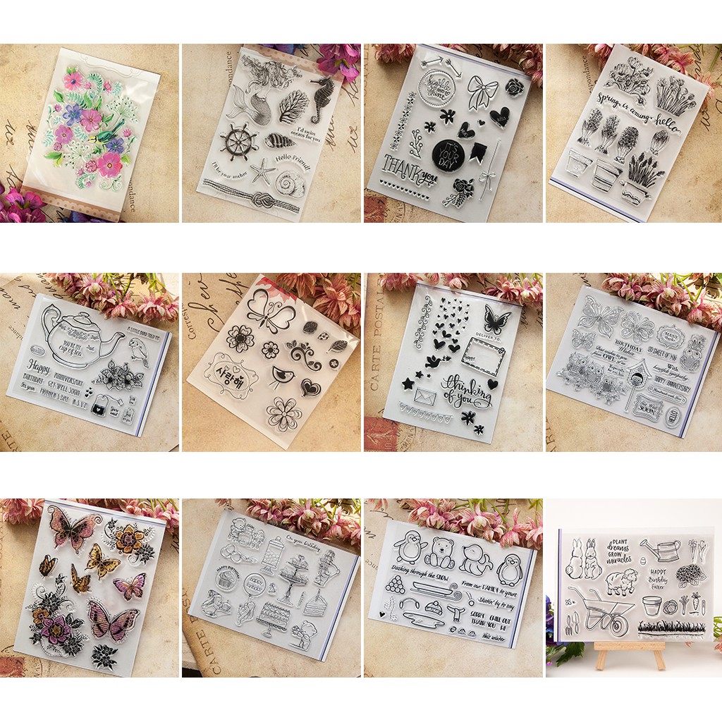 Penguin Transparent Clear Silicone Stamp DIY Scrapbooking Photo Albums ...