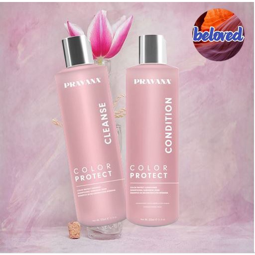 Pravana Color Protect Shampoo Cleanse/Conditioner 325 ml แชมพู และครีมนวดผม สำหรับผมทำสี