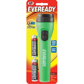 ไฟฉาย คละสี Eveready LED2AA+1215/Flashlight Eveready mixed colors LED2AA + 1215.