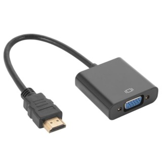 สายแปลง HDMI Male To VGA HD 1080P Cable Converter Adapter for PC DVD TV Monitor (no sound)สีดำ - intl