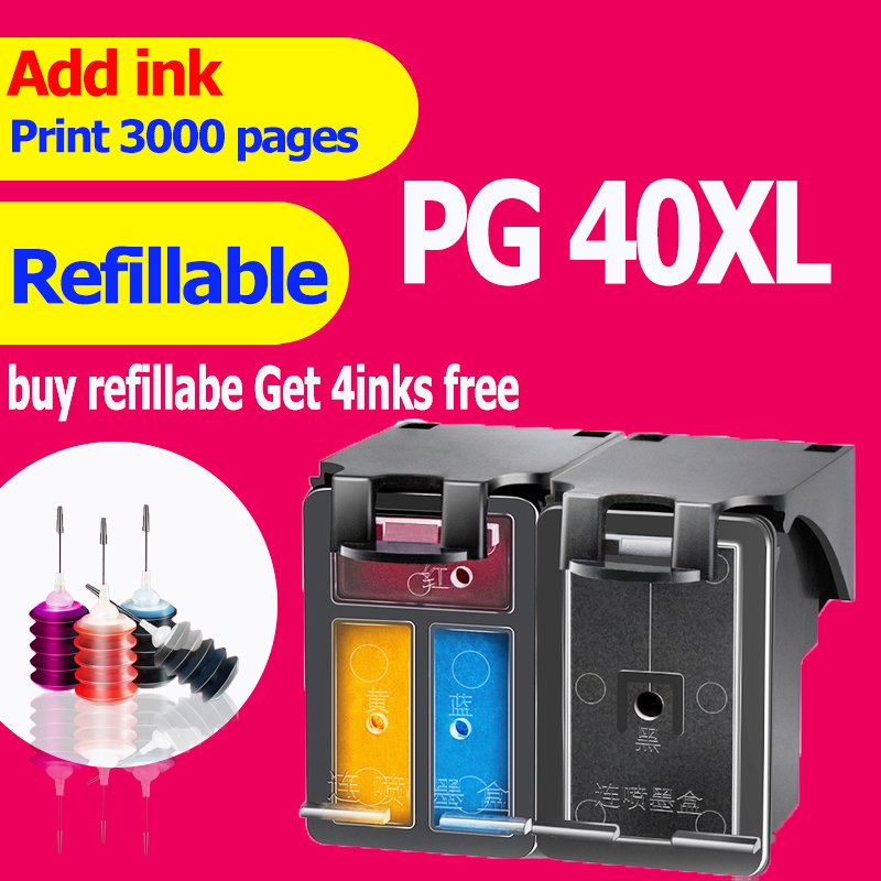 PG 40 CL 41 ink pg 40xl cl 41xl ink pg40xl cl41xl pg 40 xl cl 41 xl refilable compatible for Canon i