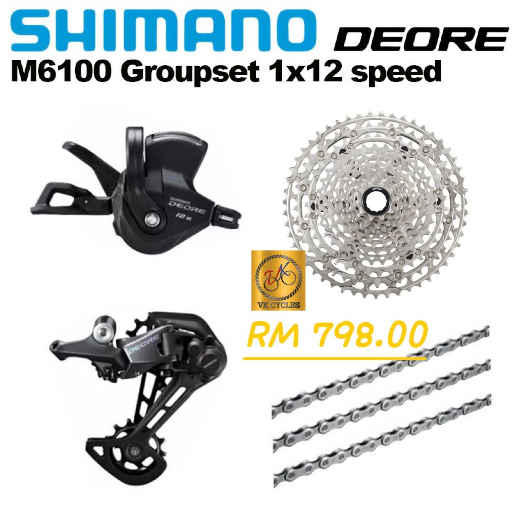 SHIMANO DEORE M6100 12 SPEED GROUPSET DERAILLEUR 10-51T 11-50T 11-52T