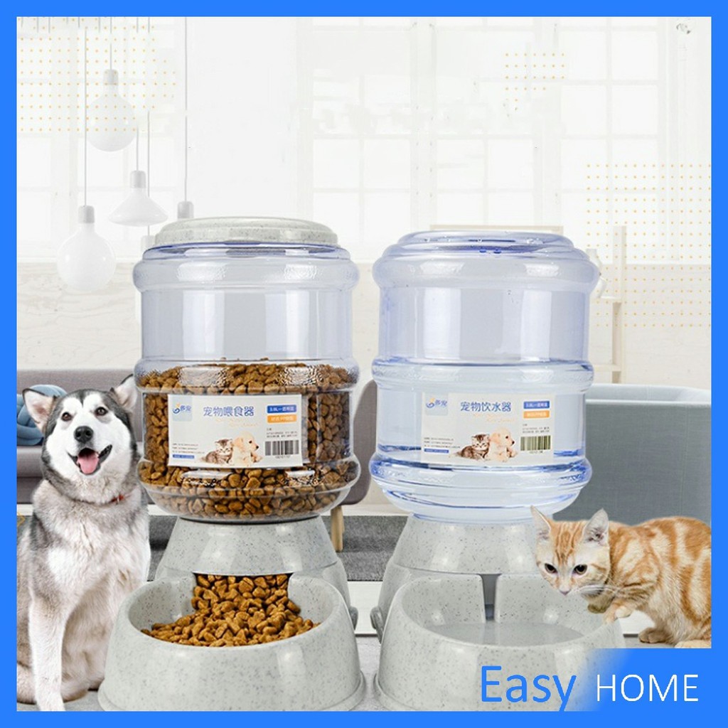 อย่าช้าให้ไว ต่อหน่วย ที่ใส่อาหารแมว ที่ให้น้ำ ที่ให้อาหารแมวขนาดใหญ่ 3.5 ลิตร แบบอัตโนมัติ ที่ให้อาหารหมาแมว Pet feeder waterer ราคาถูกที่สุด
