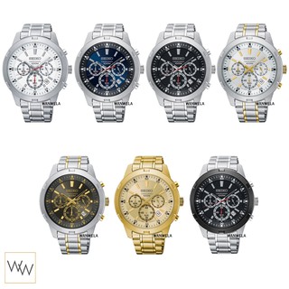 [โค้ด1212FASH12 ลด 12%] ของแท้ นาฬิกาข้อมือ Seiko Quartz Chronograph ประกันศูนย์ [4]