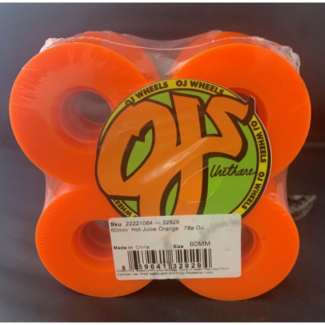OJ | 60mm 78a Hot Juice Orange Skateboard Wheels