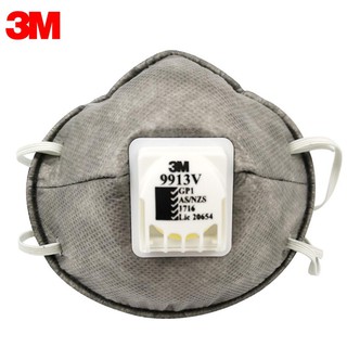 3M 9913V หน้ากากป้องกันฝุ่นละออง มีวาล์วระบายอากาศ