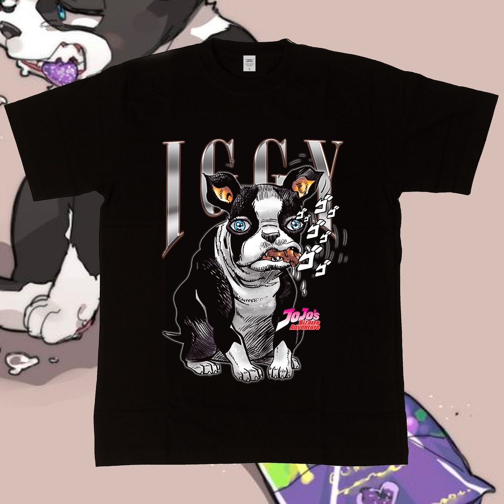 Animood - เสื้อยืด Iggy The Dog Jojo Bizzare Adventure Stardust Crusders Homage Series