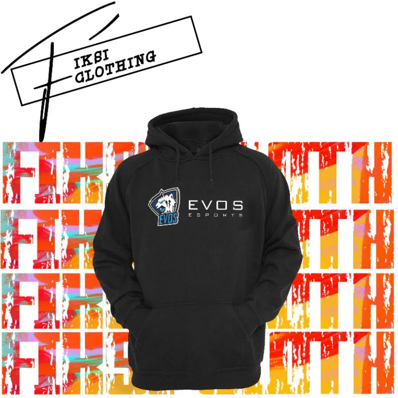Evos Esports Logo Sweater Hoodie Jacket - เสื ้ อผ ้ านิยาย