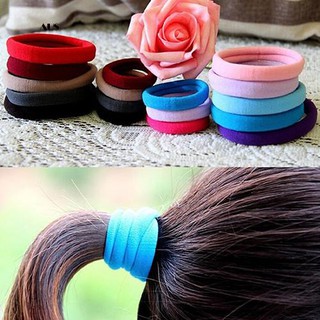 ♔10 ชิ้น ที่คาดผม เชือกยืดหยุ่น ไร้รอยต่อ ที่รัดผมหางม้า สร้อยข้อมือ Scrunchie