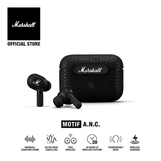 🎧🎵Marshall Motif A.N.C True Wireless Headphones, Black หูฟังมาร์แชล/----