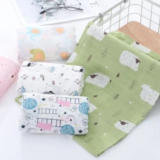 พร้อมส่ง❗ผ้ามัสลินผืนใหญ่หลายลาย ผ้ามัสลิน แบมบู คอตตอล งานดีราคาถูก ผ้าห่อตัวเด็ก คลุมให้นม ห่มได้ part2️⃣มี2 part